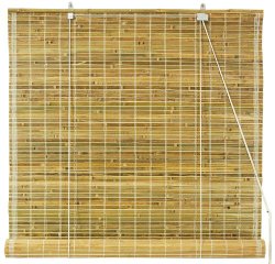 burnt bamboo roll up blinds